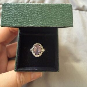 New Amethyst Gemstone silver Ring